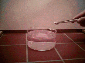 Gambar reaksi natrium dengan air